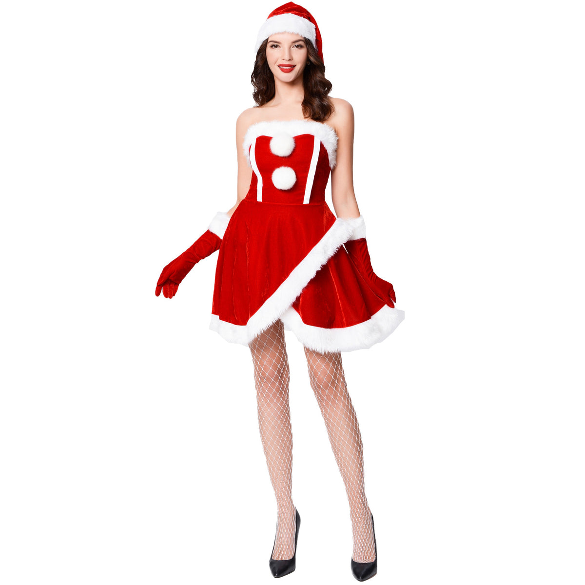 Robe de Mère Noël bustier – vue 5