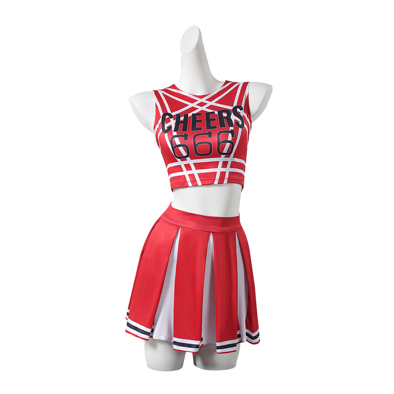 Déguisement pom-pom girl rouge