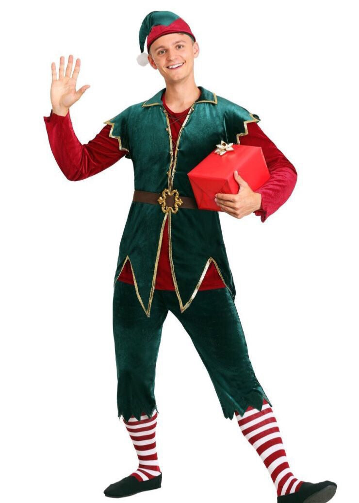 Déguisement lutin de Noël couple – vue 5