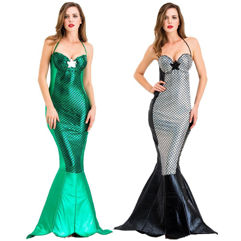 Robe de sirène sexy verte ou noire