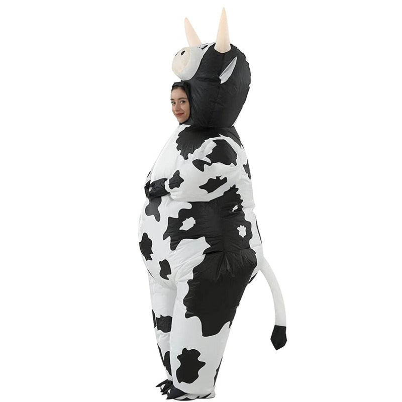 Déguisement gonflable vache adulte, vue 4