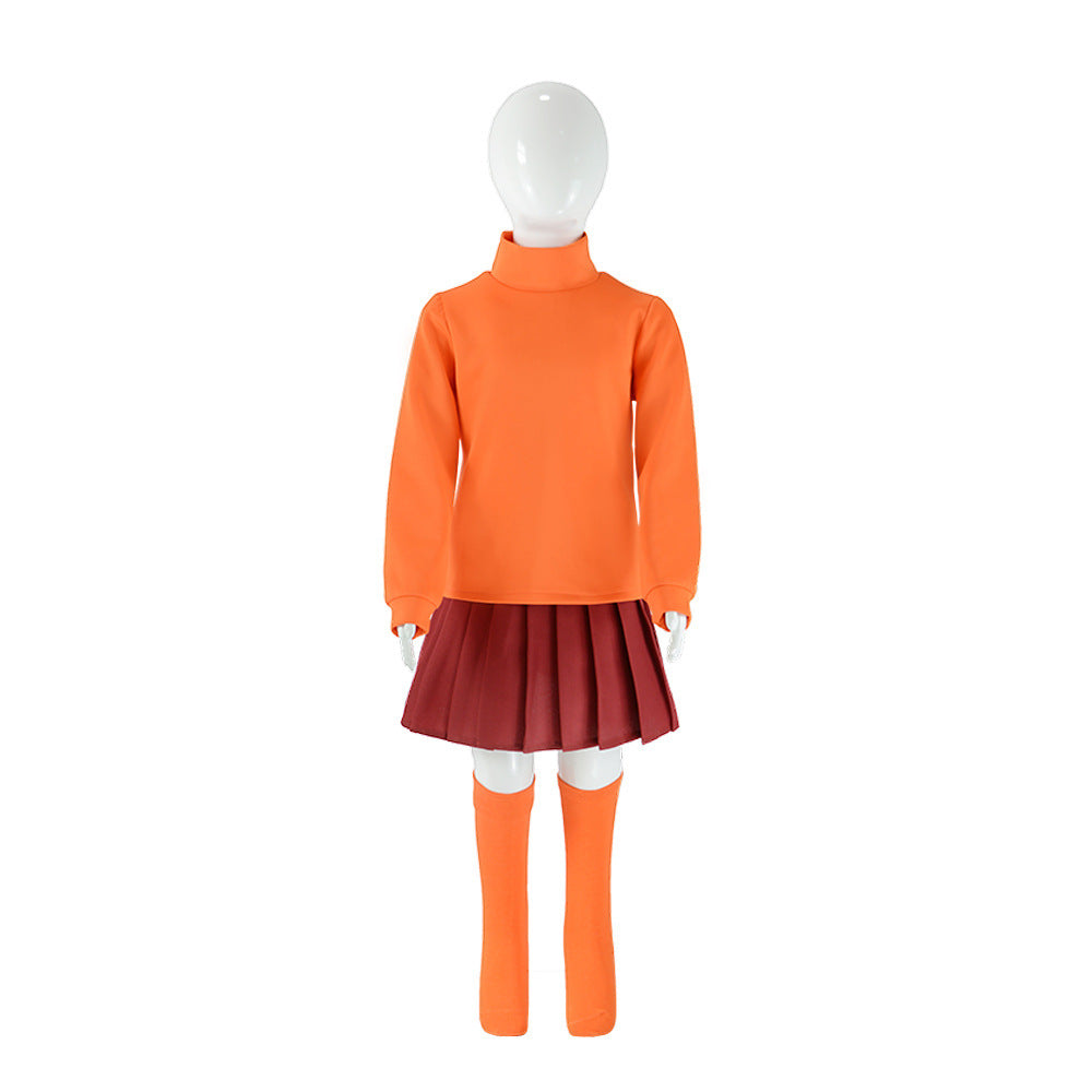 Déguisement enquêtrice enfant pull orange