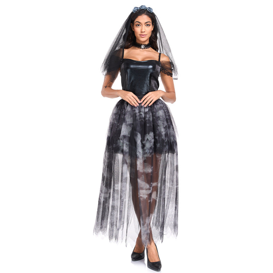 Robe de mariée vampire noire, vue 5