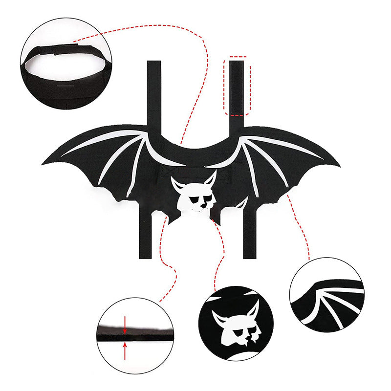 Ailes de chauve-souris pour chat et chien, vue 3