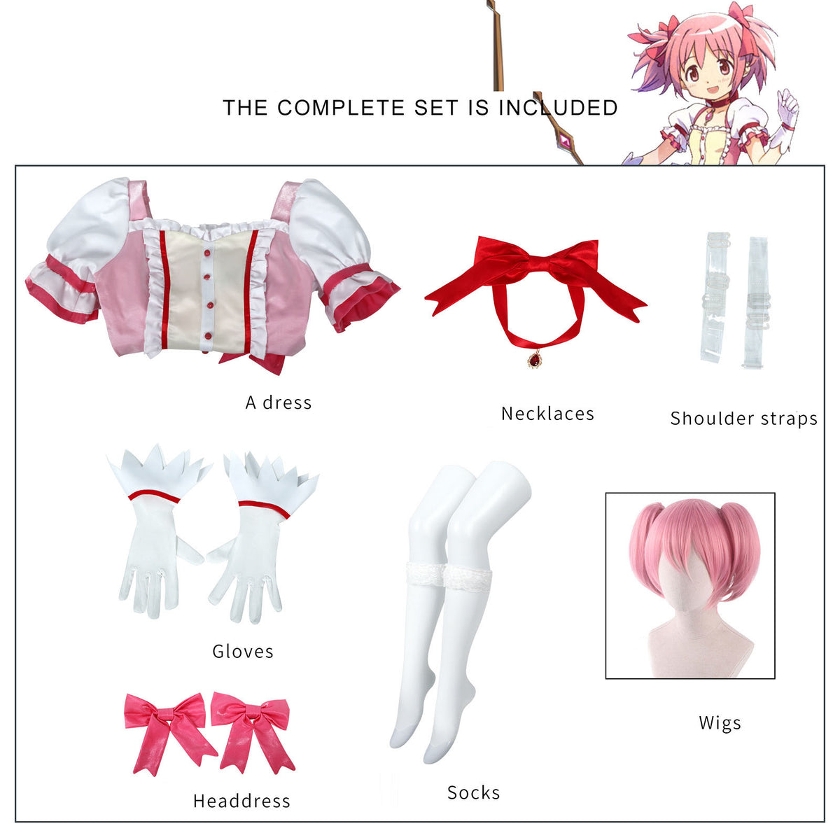 Costume cosplay magical girl rose – vue 6