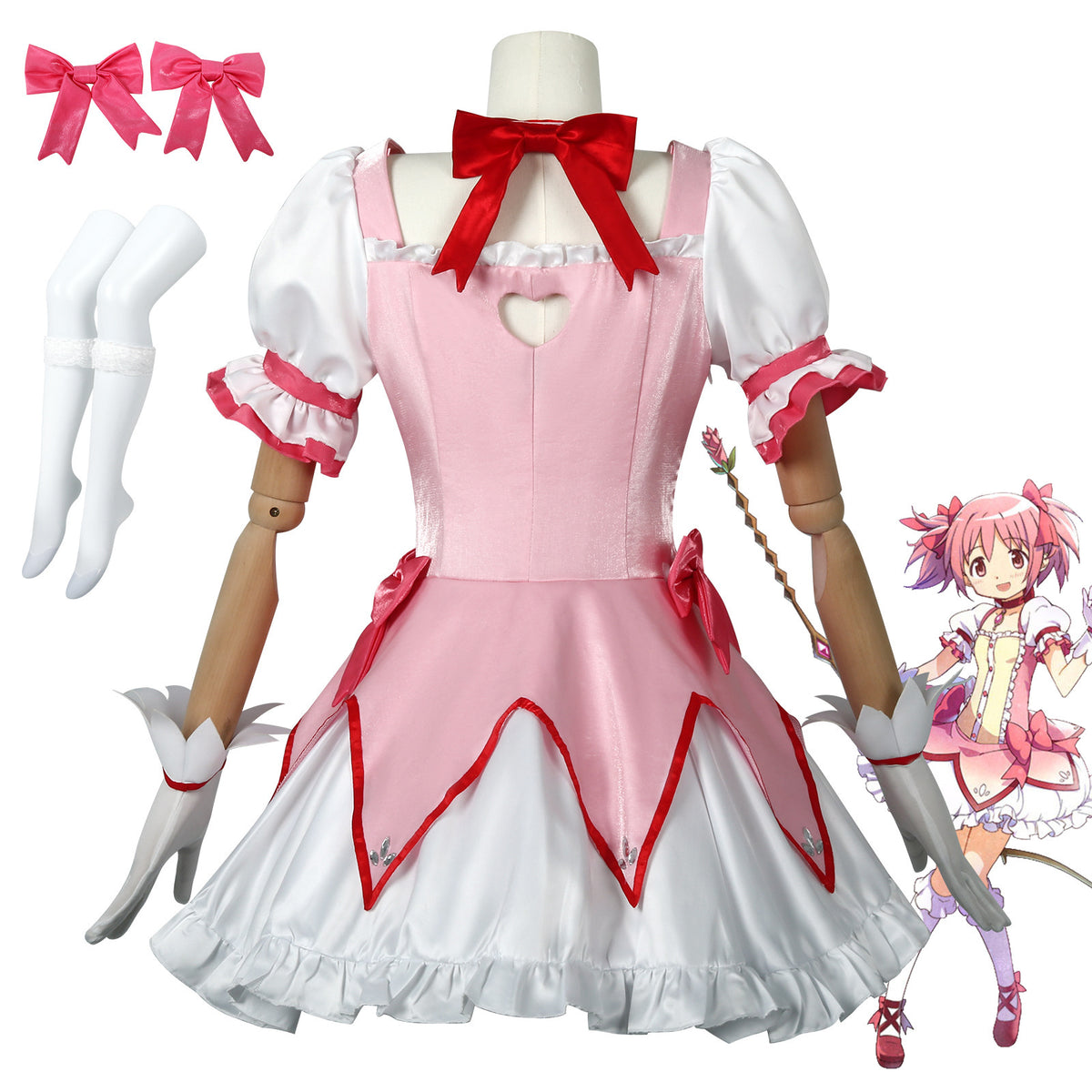 Costume cosplay magical girl rose – vue 3