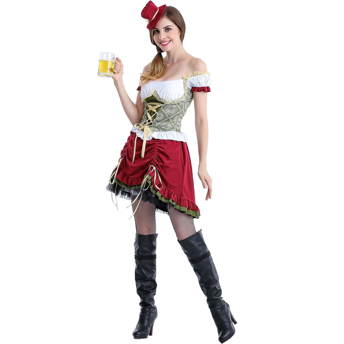 Déguisement bavaroise Oktoberfest robe dirndl