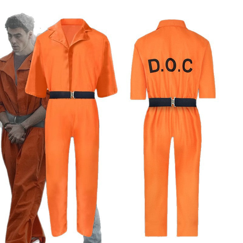 Déguisement prisonnier orange – vue 4